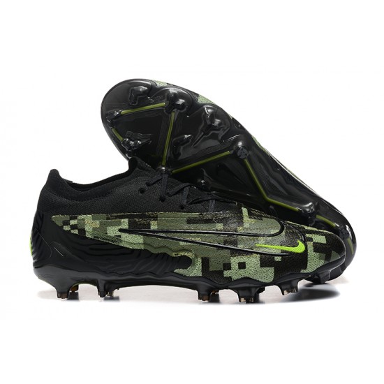 Nike Phantom GX Elite FG Low Football Boots & Shoes Black Green