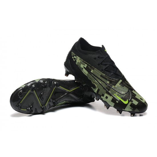 Nike Phantom GX Elite FG Low Football Boots & Shoes Black Green