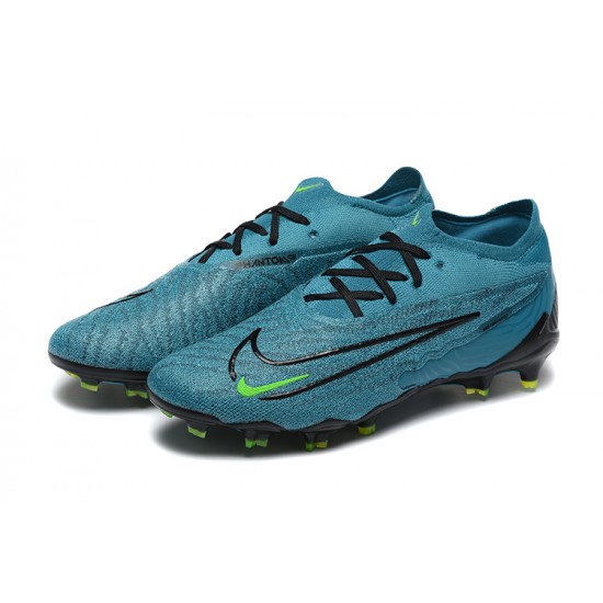 Nike Phantom GX Elite FG Low Football Boots & Shoes Blue Black Green