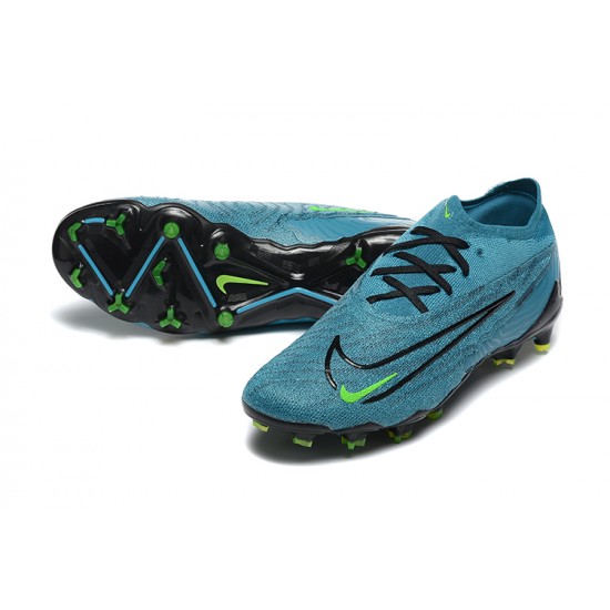 Nike Phantom GX Elite FG Low Football Boots & Shoes Blue Black Green