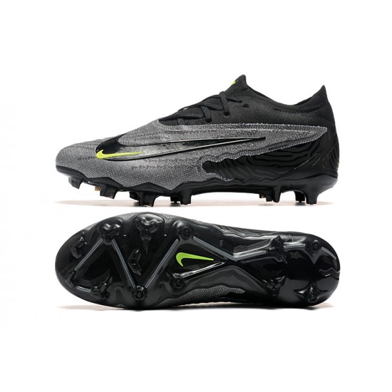 Nike Phantom GX Elite FG Low Football Boots & Shoes Grey Black