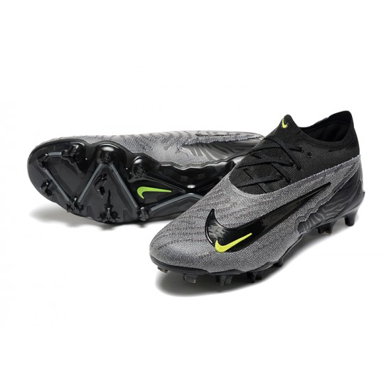 Nike Phantom GX Elite FG Low Football Boots & Shoes Grey Black