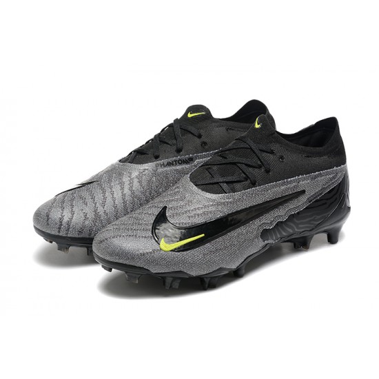 Nike Phantom GX Elite FG Low Football Boots & Shoes Grey Black