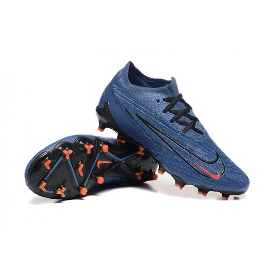 Nike Phantom GX Elite FG Low Football Boots & Shoes Ltblue Orange Black