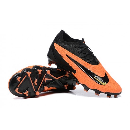 Nike Phantom GX Elite FG Low Football Boots & Shoes Orange Black