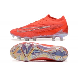 Nike Phantom GX Elite FG Low Football Boots & Shoes Orange Silver 