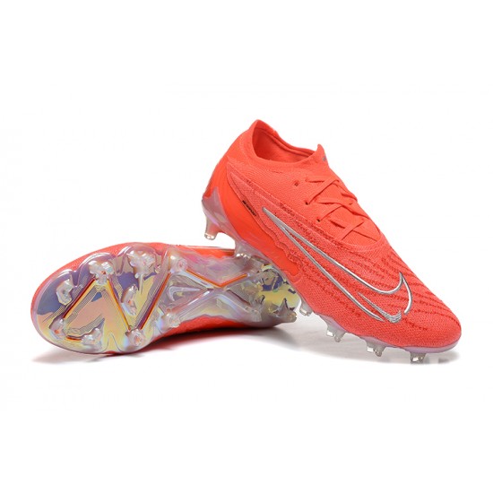 Nike Phantom GX Elite FG Low Football Boots & Shoes Orange Silver