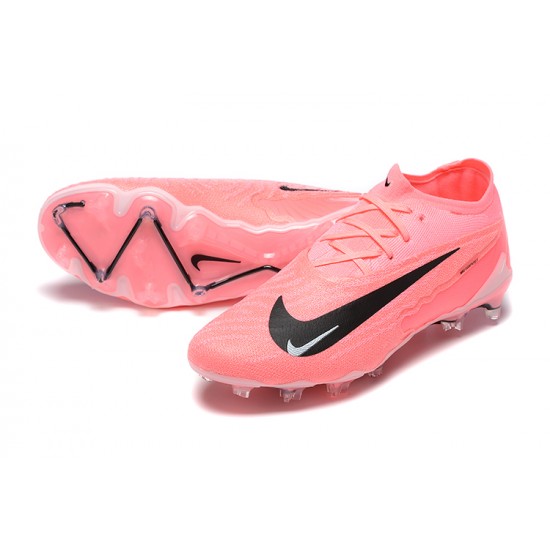 Nike Phantom GX Elite FG Low Football Boots & Shoes Pink Black