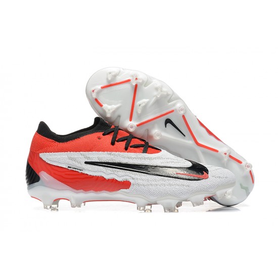 Nike Phantom GX Elite FG Low Football Boots & Shoes White Red Black