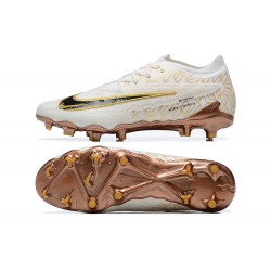 Nike Phantom GX Elite FG Low Football Boots & Shoes White Yellow Brown 