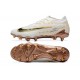 Nike Phantom GX Elite FG Low Football Boots & Shoes White Yellow Brown