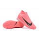 Nike Phantom GX Elite TF High Top Football Boots & Shoes Pink Black