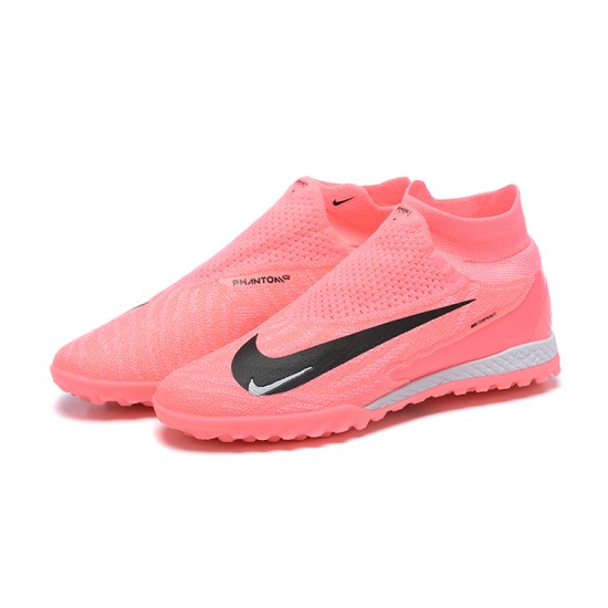 Nike Phantom GX Elite TF High Top Football Boots & Shoes Pink Black