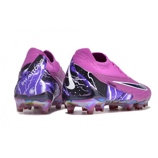 Nike Phantom GX Elite TF Low Football Boots & Shoes Purple Black White