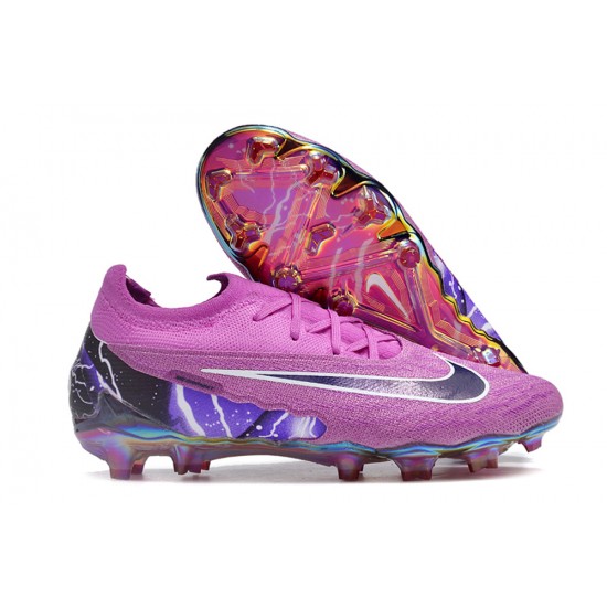 Nike Phantom GX Elite TF Low Football Boots & Shoes Purple Black White