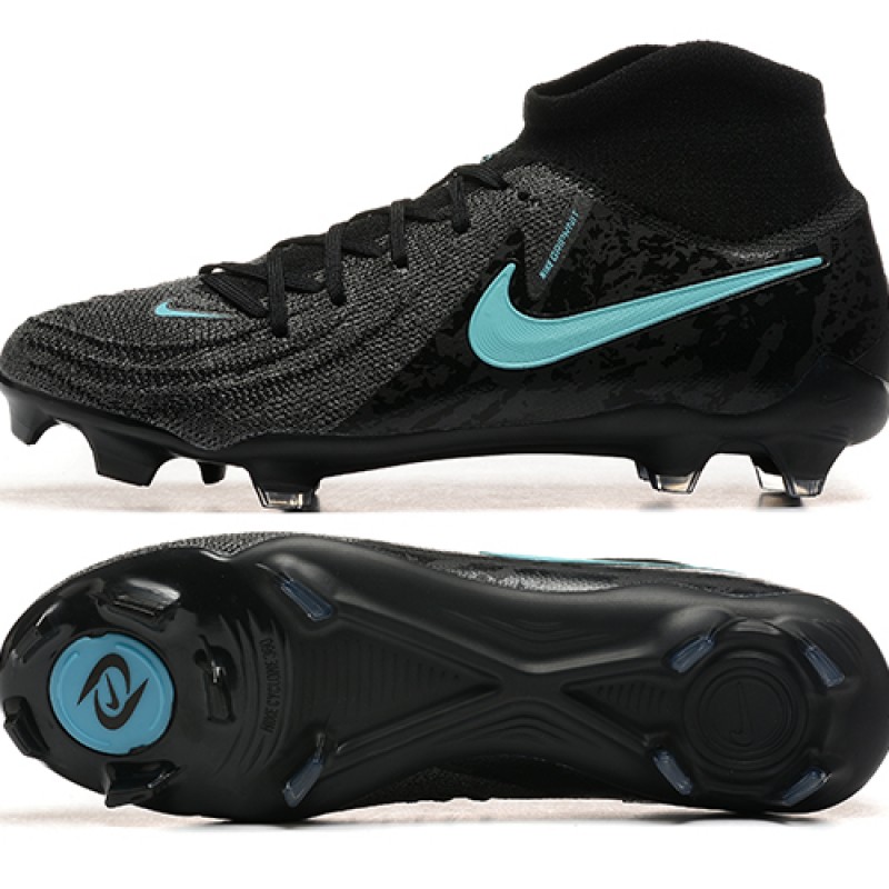 Nike Phantom Luna Elite FG Black Ltblue High Football Boots & Shoes