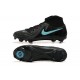 Nike Phantom Luna Elite FG Black Ltblue High Football Boots & Shoes