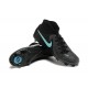 Nike Phantom Luna Elite FG Black Ltblue High Football Boots & Shoes