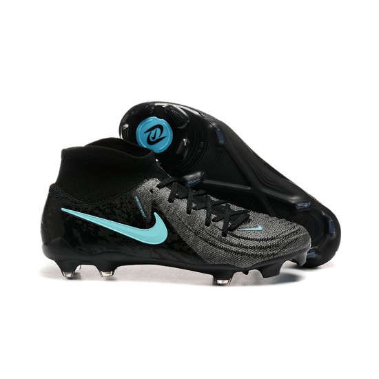 Nike Phantom Luna Elite FG Black Ltblue High Football Boots & Shoes