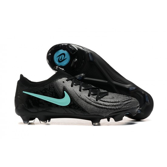 Nike Phantom Luna Elite FG Black Ltblue Low Football Boots & Shoes