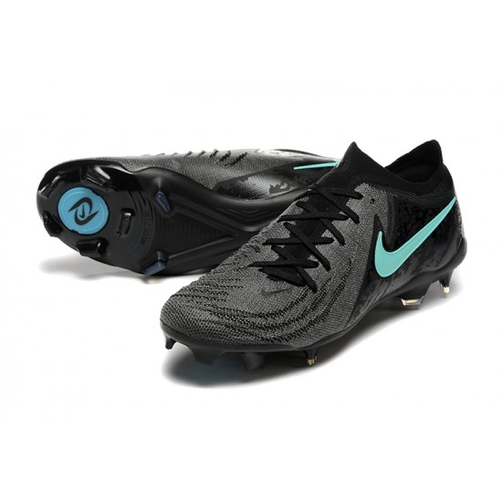 Nike Phantom Luna Elite FG Black Ltblue Low Football Boots & Shoes