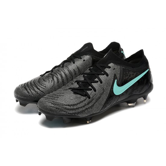 Nike Phantom Luna Elite FG Black Ltblue Low Football Boots & Shoes