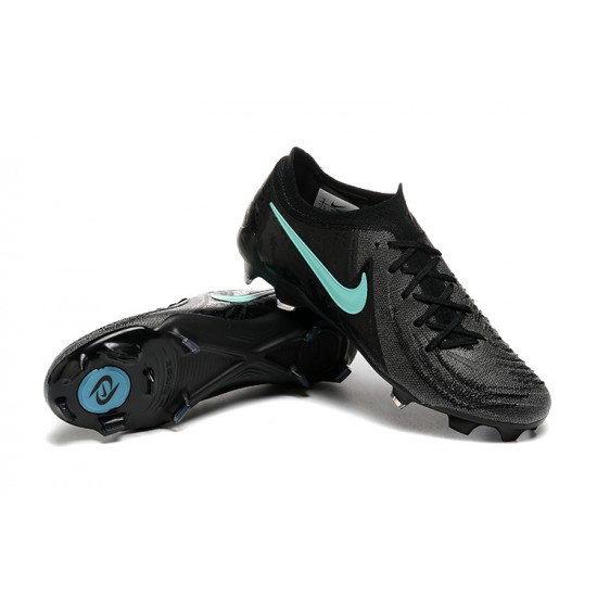 Nike Phantom Luna Elite FG Black Ltblue Low Football Boots & Shoes