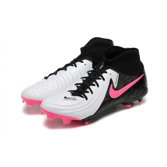 Nike Phantom Luna Elite FG Black Pink White Football Boots & Shoes