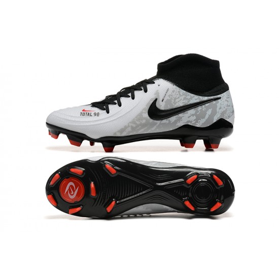 Nike Phantom Luna Elite FG Grey Black Red High Football Boots & Shoes