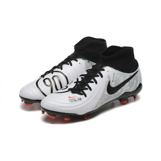 Nike Phantom Luna Elite FG Grey Black Red High Football Boots & Shoes