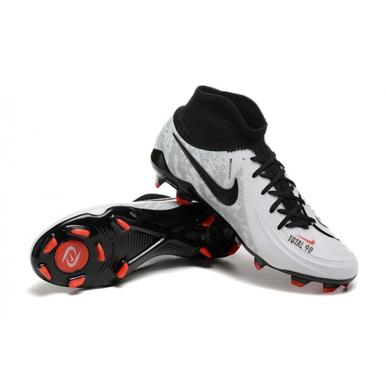 Nike Phantom Luna Elite FG Grey Black Red High Football Boots & Shoes