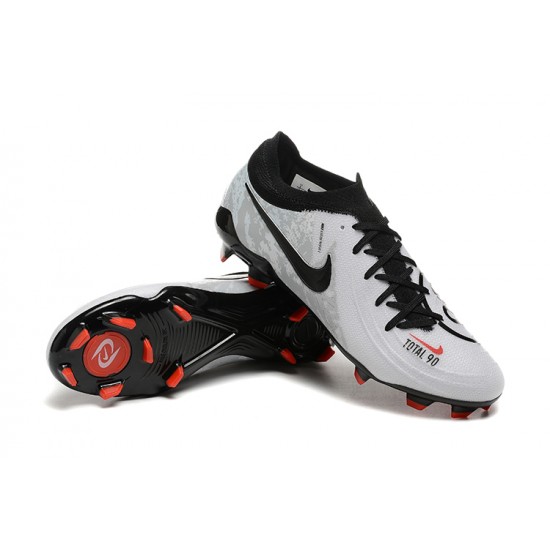 Nike Phantom Luna Elite FG Grey Black Red Low Football Boots & Shoes