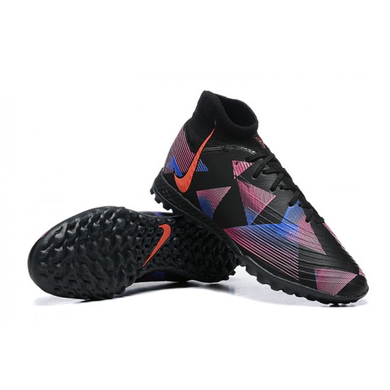 Nike Phantom Luna Elite FG High Black Orange Blue Football Boots & Shoes