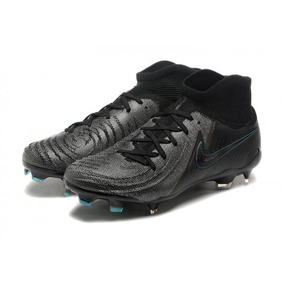 Nike Phantom Luna Elite FG High Top All Black Football Boots & Shoes