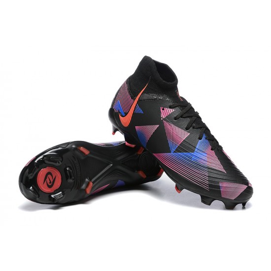 Nike Phantom Luna Elite FG High Top Black Pink Football Boots & Shoes