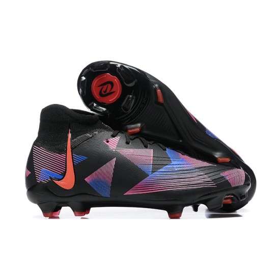 Nike Phantom Luna Elite FG High Top Black Pink Football Boots & Shoes