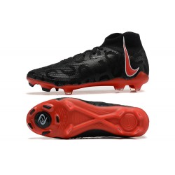 Nike Phantom Luna Elite FG High Top Black Red Football Boots & Shoes 