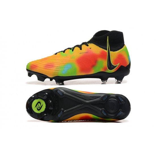 Nike Phantom Luna Elite FG High Top Black Yellow Football Boots & Shoes