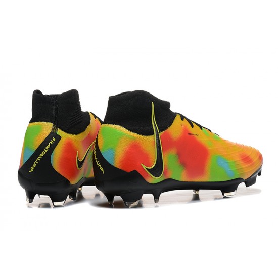 Nike Phantom Luna Elite FG High Top Black Yellow Football Boots & Shoes