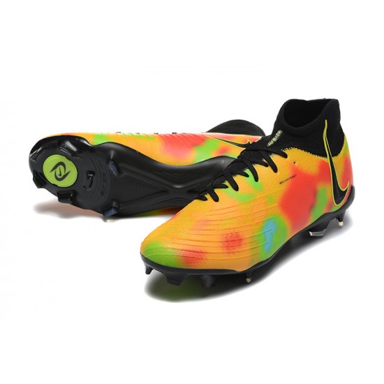 Nike Phantom Luna Elite FG High Top Black Yellow Football Boots & Shoes