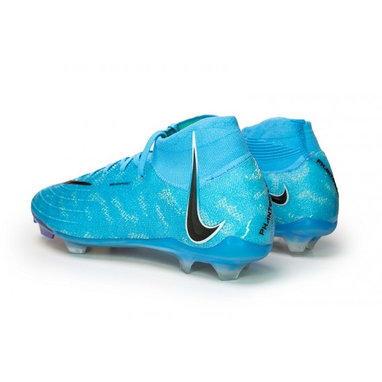 Nike Phantom Luna Elite FG High Top Blue Black Football Boots & Shoes