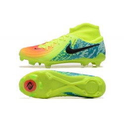 Nike Phantom Luna Elite FG High Top Green Blue Black Football Boots & Shoes 