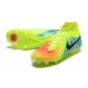 Nike Phantom Luna Elite FG High Top Green Blue Black Football Boots & Shoes