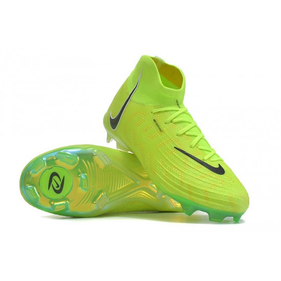 Nike Phantom Luna Elite FG High Top Green Yellow Black Football Boots & Shoes