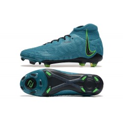 Nike Phantom Luna Elite FG High Top Ltblue Black Green Football Boots & Shoes 