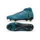 Nike Phantom Luna Elite FG High Top Ltblue Black Green Football Boots & Shoes