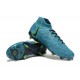 Nike Phantom Luna Elite FG High Top Ltblue Black Green Football Boots & Shoes