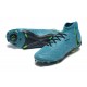 Nike Phantom Luna Elite FG High Top Ltblue Black Green Football Boots & Shoes