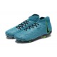 Nike Phantom Luna Elite FG High Top Ltblue Black Green Football Boots & Shoes