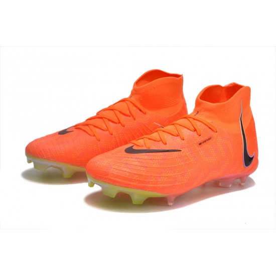 Nike Phantom Luna Elite FG High Top Orange Black Football Boots & Shoes